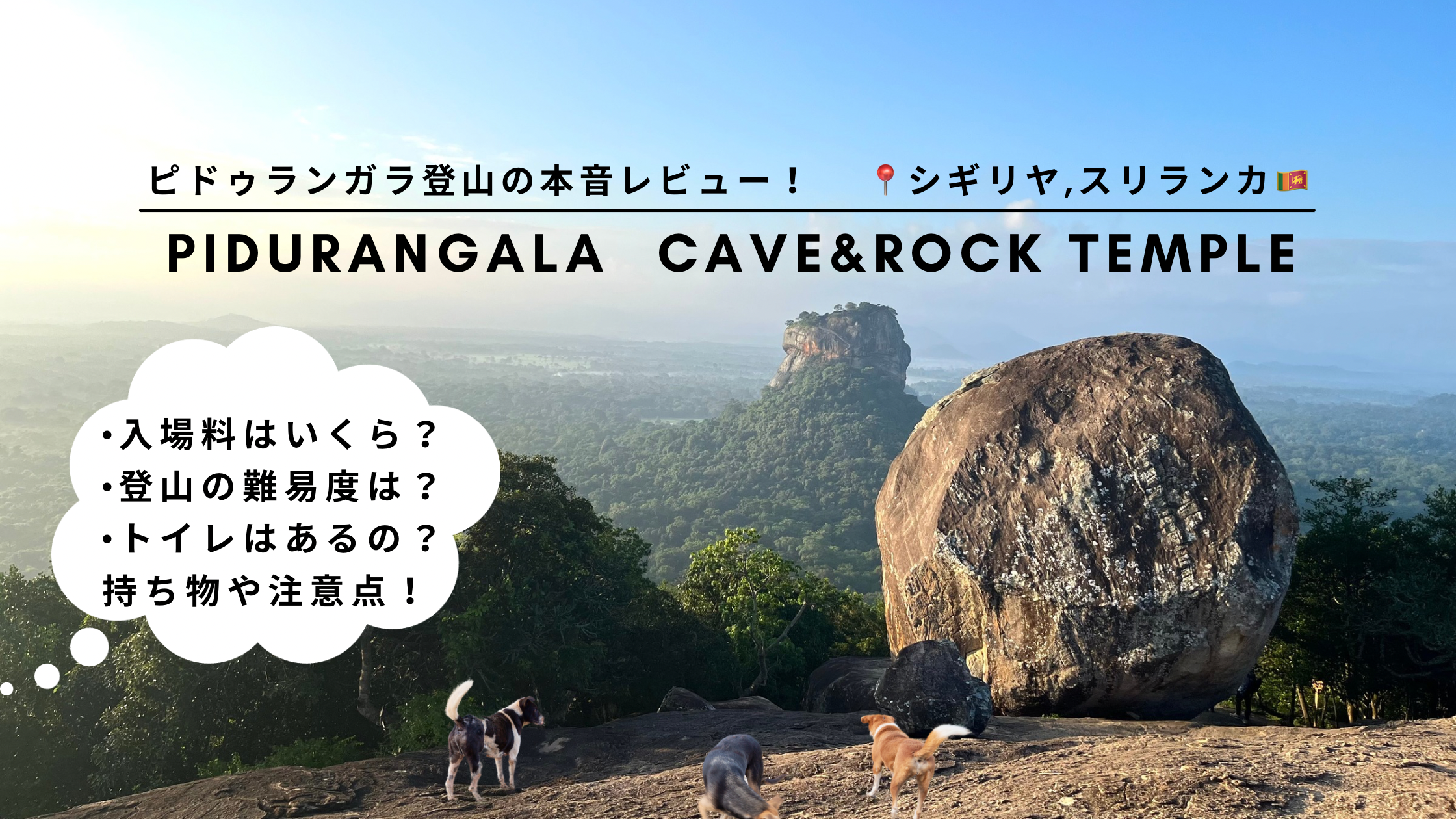 【ピドゥランガラ🇱🇰】世界遺産シギリヤロックを望む絶景！